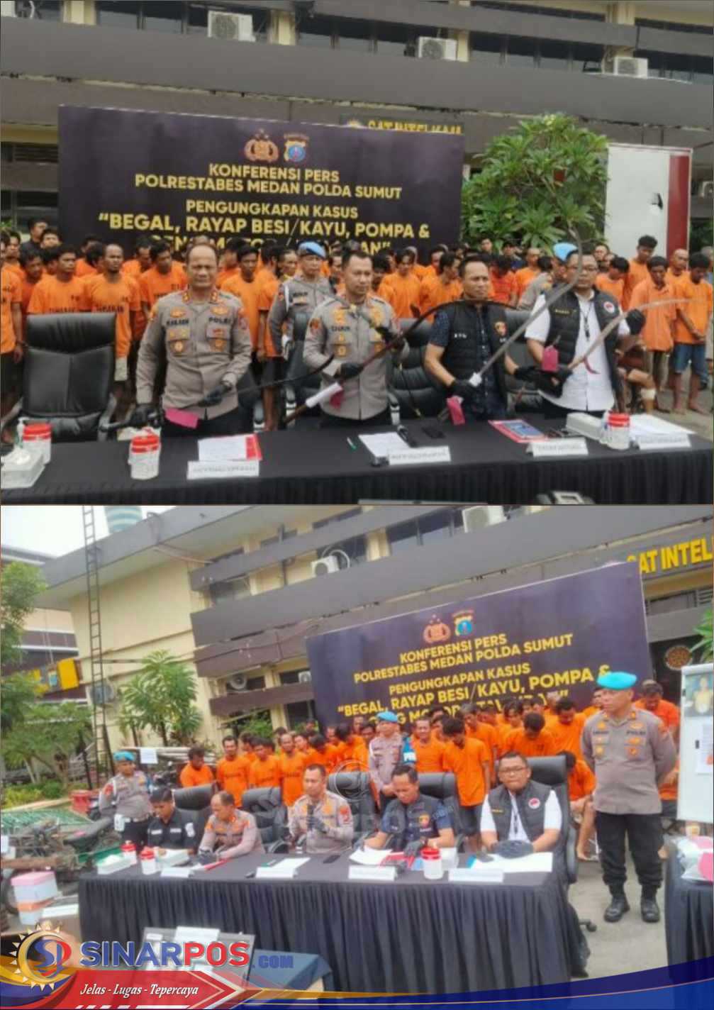Dalam 15 Hari, Polrestabes Medan Konsisten Basmi Kasus Rayap Besi,Begal dan Narkoba, 147 Tersangka Diringkus