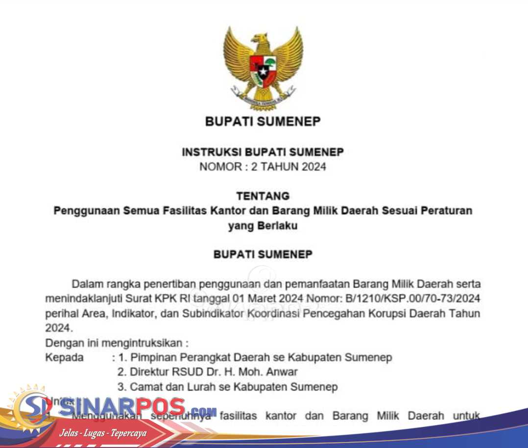 Satpol PP Sumenep Kurang Transparan Berikan Informasi Tentang Belanja Modal Inventaris Sepeda Motor Trail