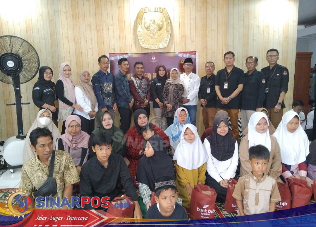 Santunan dan Doa Bersama Anak Yatim di Kantor Baru KPU Kota Banjar