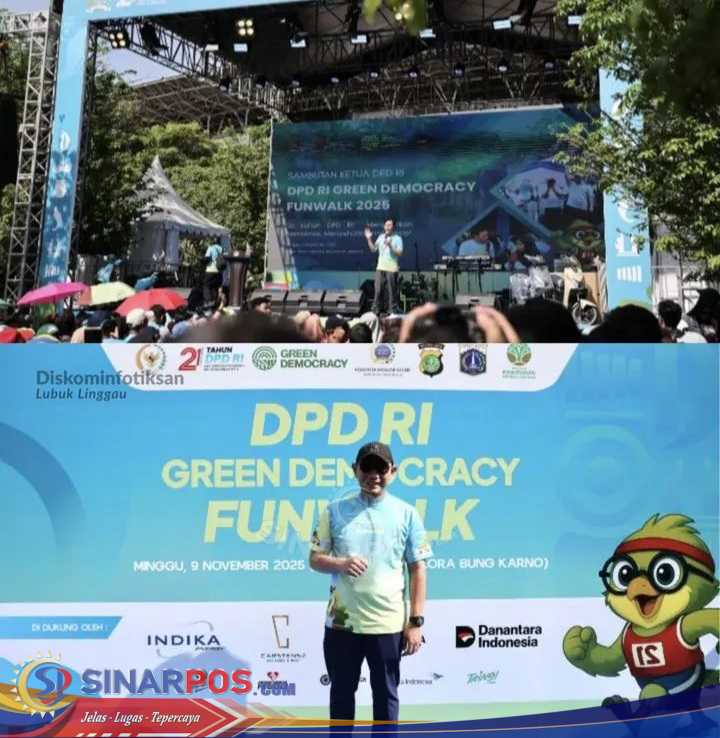 Wali Kota Lubuk Linggau Hadiri dan Ikuti Green Democracy Fun Walk DPD RI di GBK