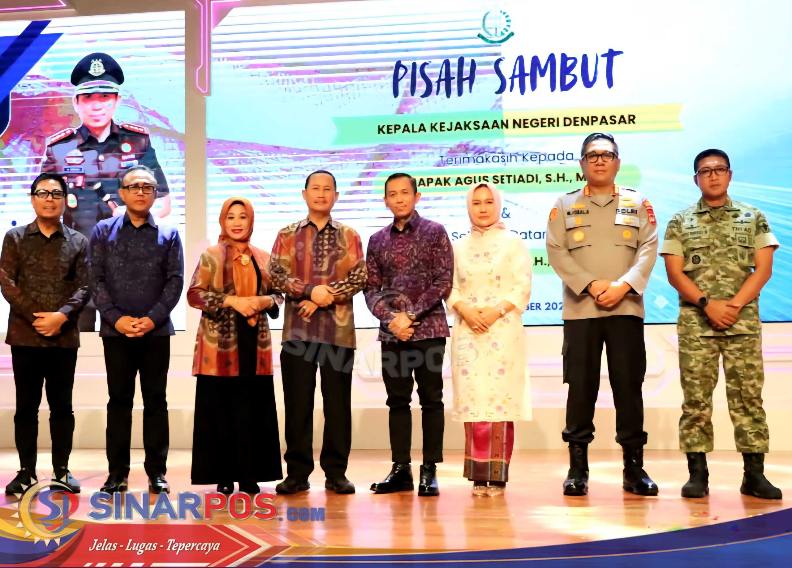 Dandim 1611/Badung Hadiri Pisah Sambut Kepala Kejaksaan Negeri Denpasar Agus Setiadi Digantikan Trimo