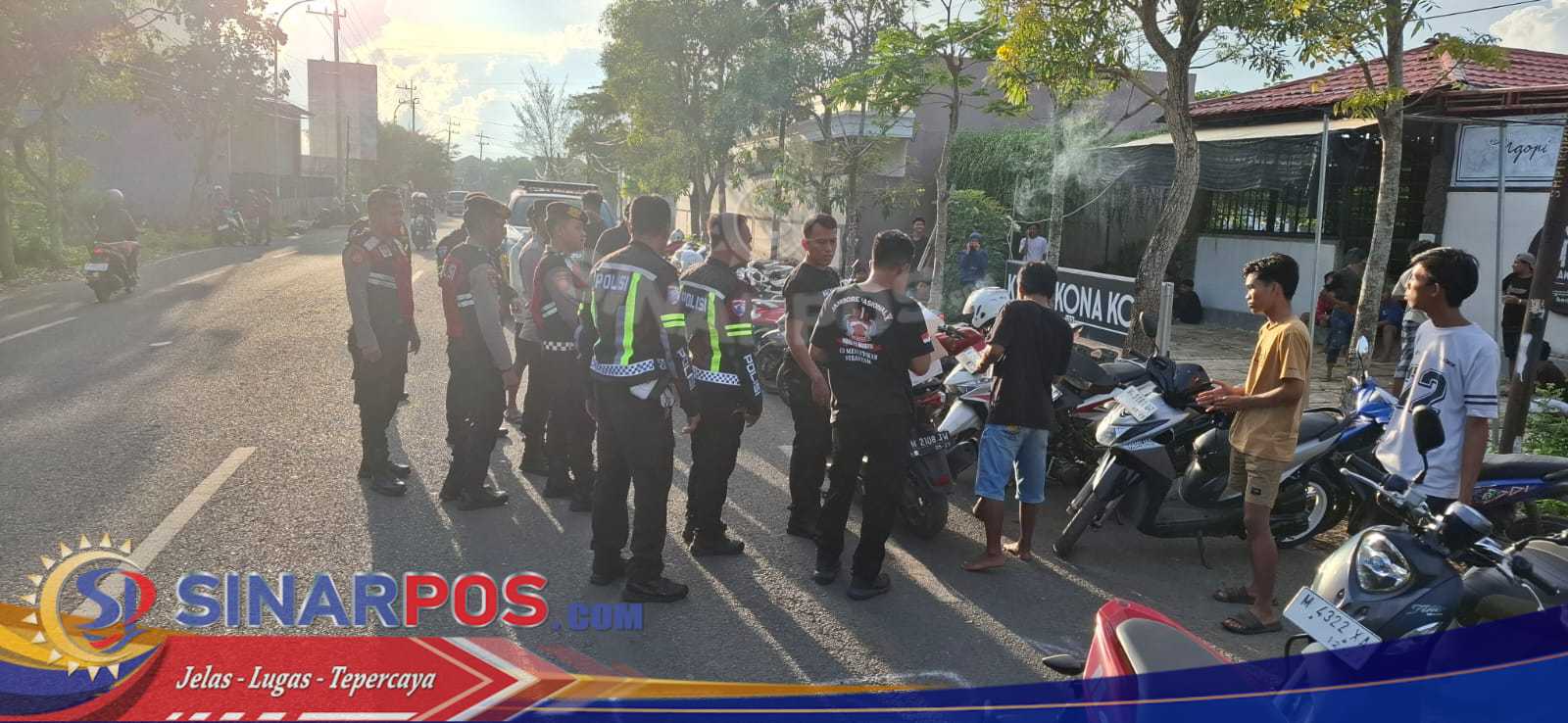 Patroli gabungan Cegah balap liar, Patroli Gabungan Polres Sumenep Amankan 42 motor