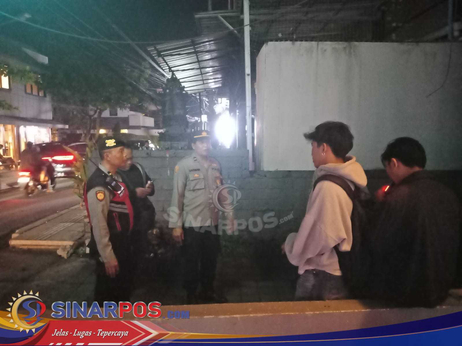 Cegah Kejahatan UKL Polsek Kuta Utara Optimalkan Patroli Di Jalan Berawa.