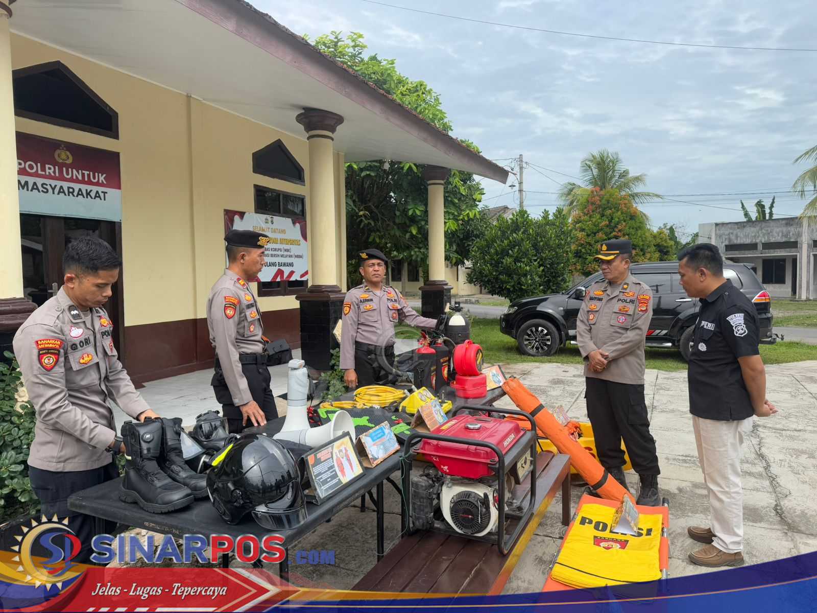 Cuaca Ekstrem Mengancam, Samapta Polres Tulang Bawang Tunjukkan Kesiapan Penuh