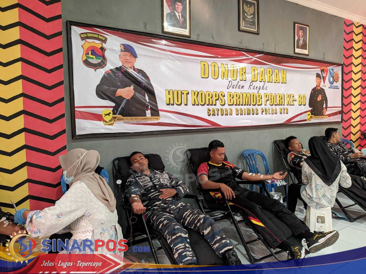 Satbrimob Polda NTB Gelar Donor Darah Sambut HUT ke-80 Korps Brimob Polri Satbrimob Polda NTB Gelar Donor Darah Sambut HUT ke-80 Korps Brimob Polri