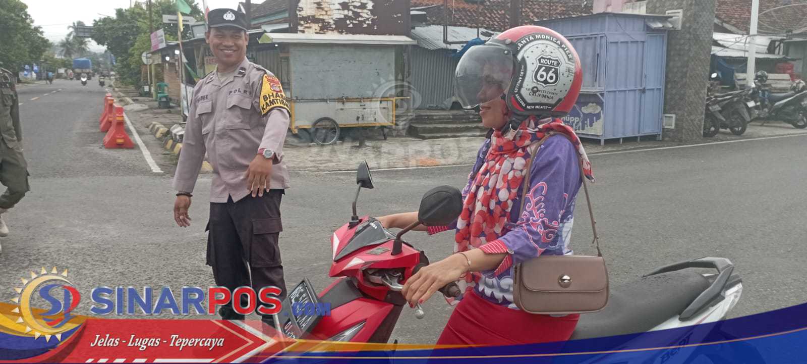 Polsek Pesisir Tengah Laksanakan PAM Rawan Pagi Antisipasi Gangguan Kamseltibcarlantas