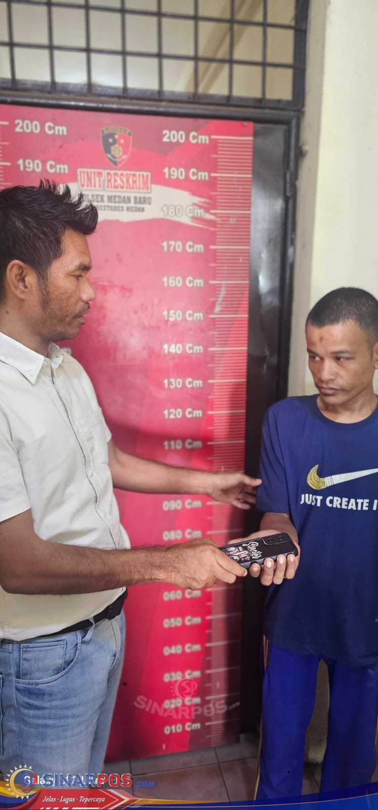 Polsek Medan Baru Berhasil Ringkus Pelaku Pencurian HP di Jalan PWS