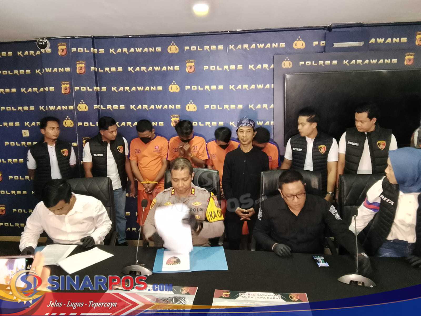 Polres Karawang Gelar Press Release Terkait Kasus Penganiayaan Terhadap Penyandang Disabilitas.