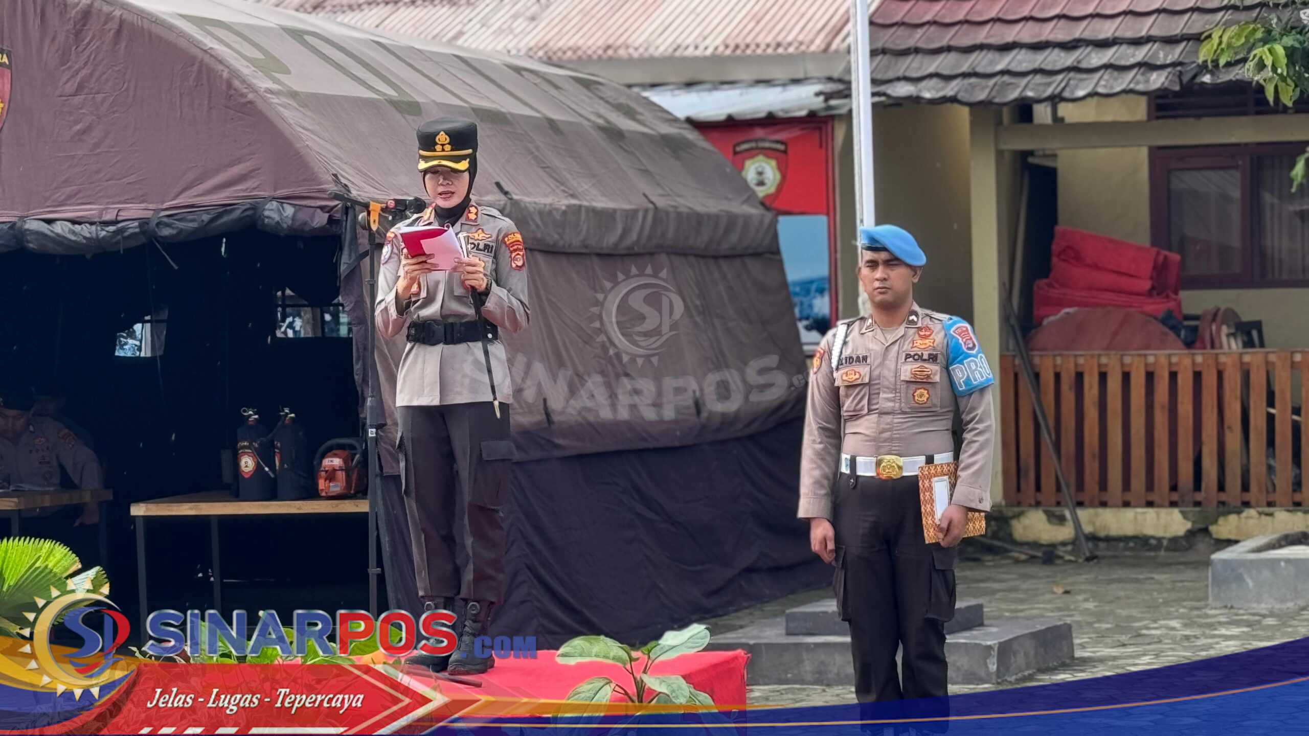 Polres Pesisir Barat laksanakan apel gelar pasukan Operasi Zebra Krakatau 2025