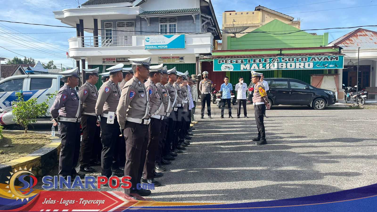 Ops Zebra Krakatau 2025, Sat Lantas Polres Pesisir Barat Gelar Apel Pengecekan Personel