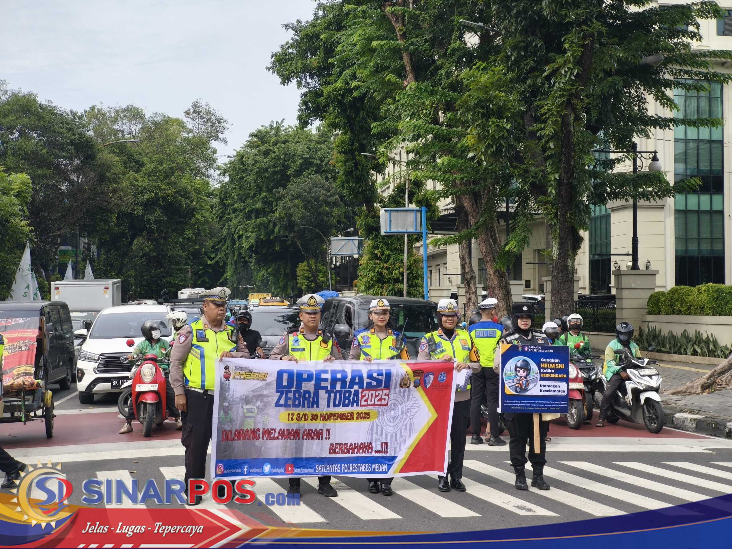 Ditlantas Polda Sumut Intensifkan Edukasi dan Penertiban pada Operasi Zebra Toba 2025