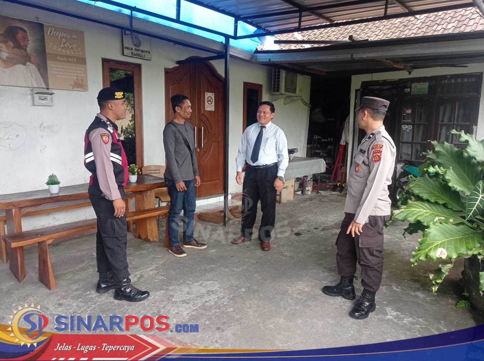 Beri Rasa Aman Kepada Umat Nasrani, Pawas Bersama Anggota Sambangi Tempat Ibadah PPI Sembung