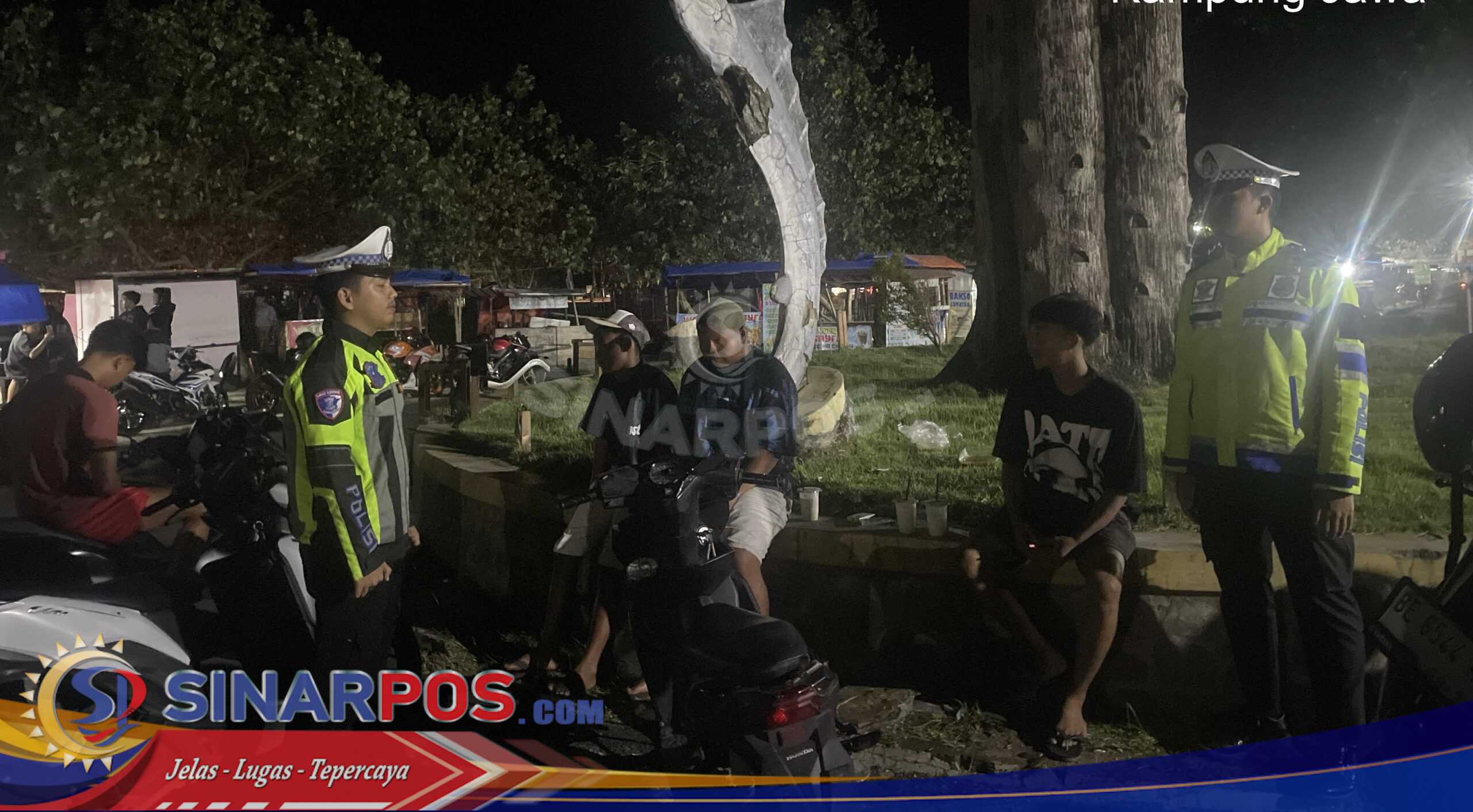 Sat Lantas Polres Pesisir Barat Laksanakan Patroli Blue Light Antisipasi Kejahatan di Jam Rawan