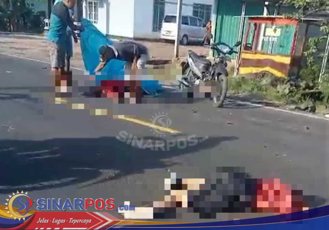 Senggolan Saat Menyalip, Dua Pelajar Tewas Terlindas Truk Di Lamtim