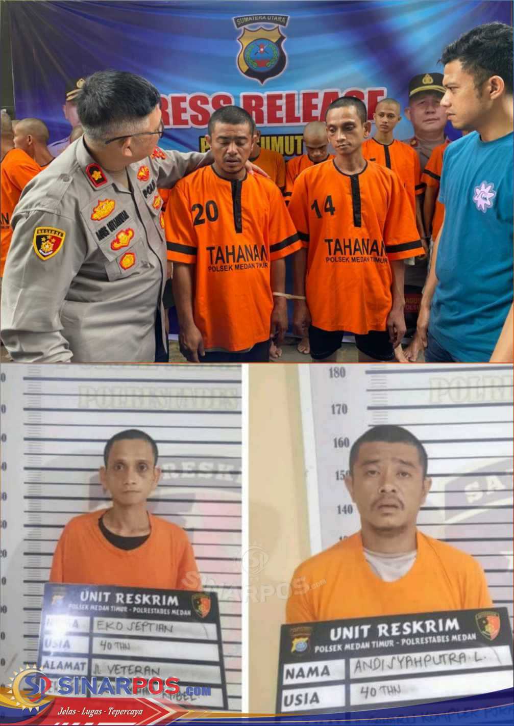 Polsek Medan Timur Berhasil Bekuk 2 Pelaku Spesialis Pencurian Kabel Lampu Jalan Milik Pemko Medan, 1 DPO