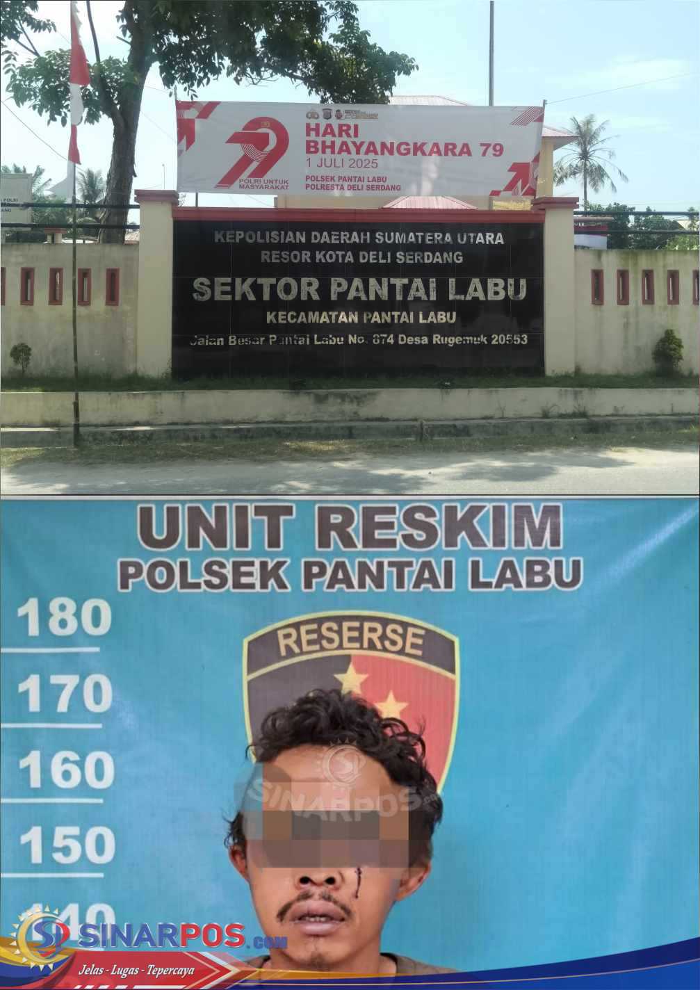 Polsek Pantai Labu Berhasil Tangkap Maling Rayap Besi di Desa Pematang Biara Kecamatan Pantai Labu, 2 Pelaku Buron