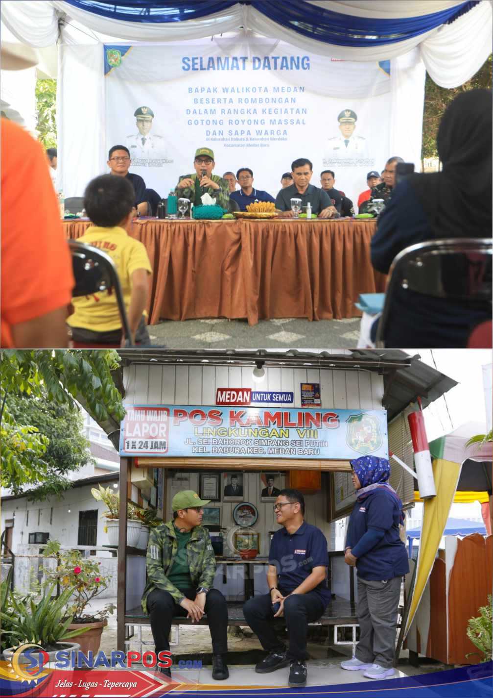 Keluhkan Soal Banjir, Walikota Medan Sapa Warga Kelurahan Babura Kecamatan Medan Baru: Kita Harus Jaga Lingkungan Bersama dan Siskamling serta Partisipasi Warga Jadi Kunci