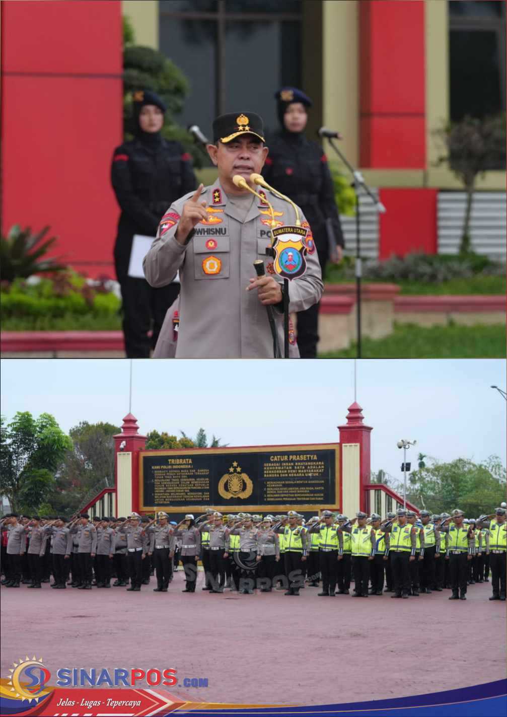 Pimpin Apel Gabungan, Kapolda Sumut Tegaskan Pentingnya Profesionalisme dan Menjaga Marwah Polri