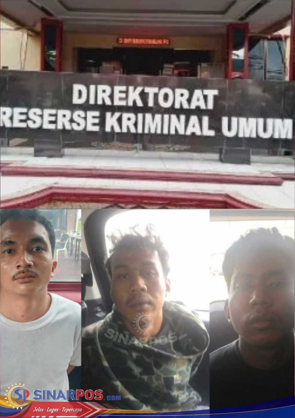 Ditreskrimum Polda Sumut Gerak Cepat Ringkus 3 Residivis Komplotan Begal Sadis di Percut Seituan