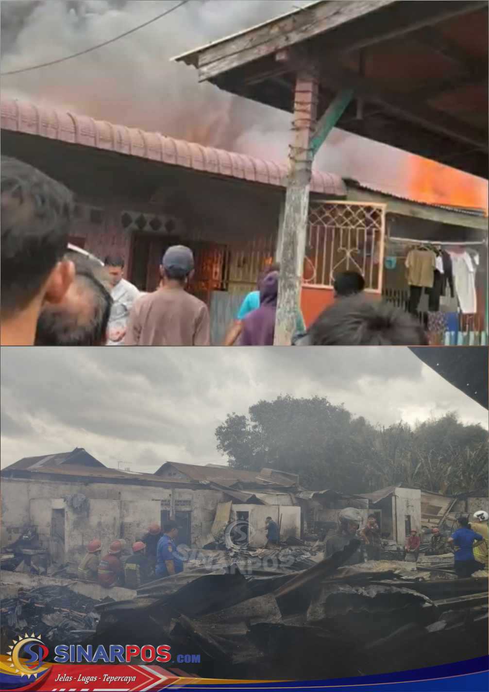 9 Rumah Dilalap Si Jago Merah di Karya Karang Berombak, Parkas: Penyebabnya Bukan Karena Petasan Melainkan Puntungan Rokok