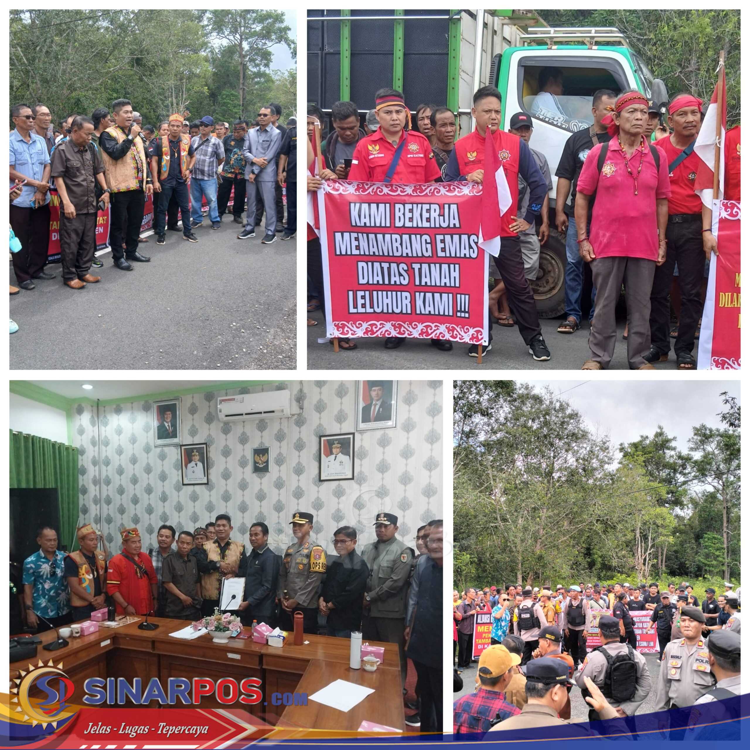 KMHA Dayak Katingan Tolak Penerbitan/ Razia Tambang Rakyat Satgas PKH Halilintar