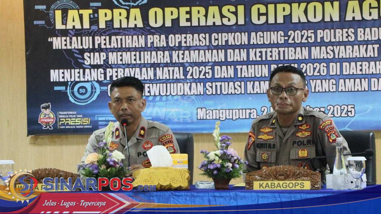 Jelang Nataru, Polres Badung Laksanakan Latpraops Cipkon Agung 2025