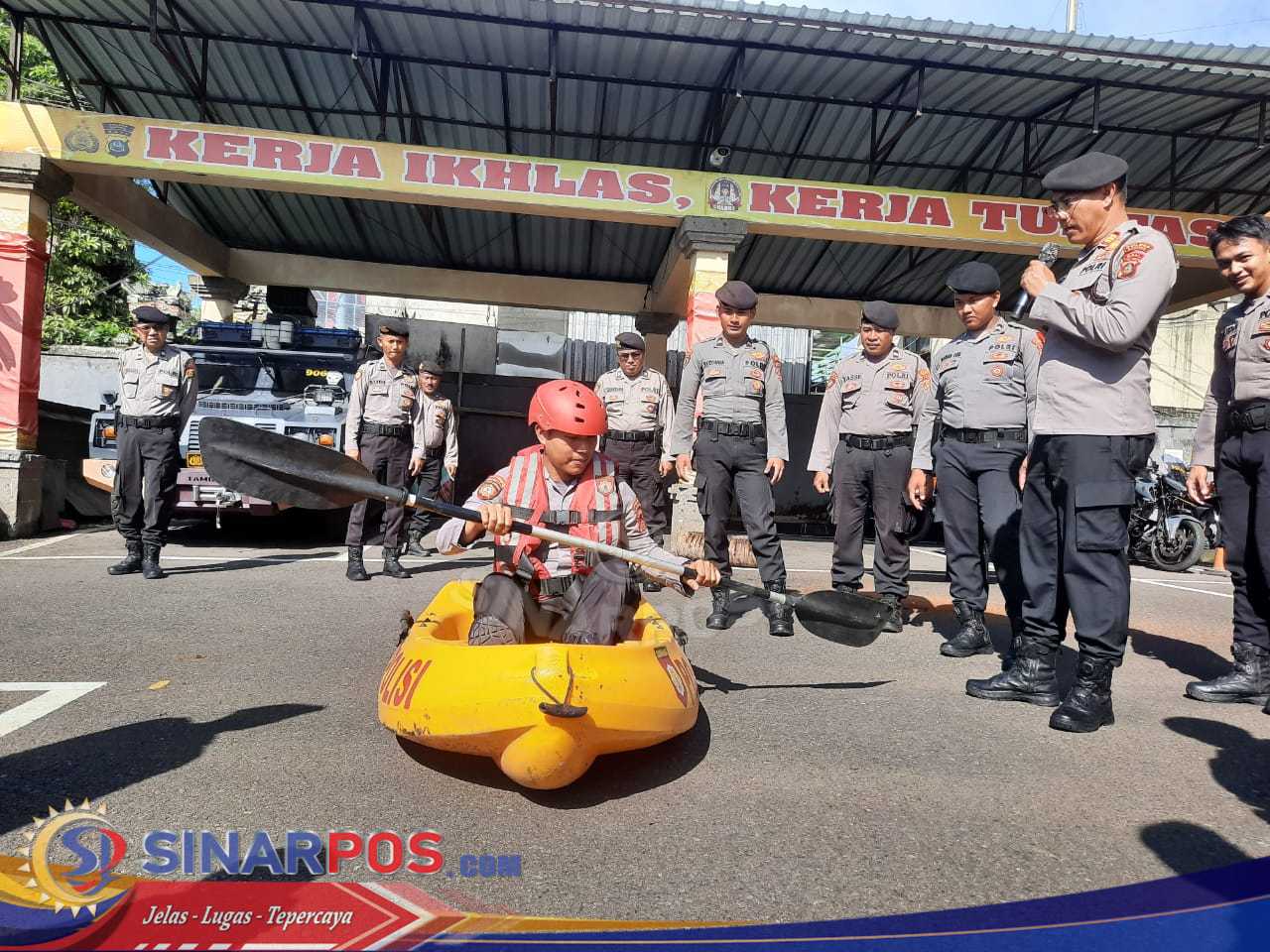 Wujudkan Respon Cepat Bencana, Sat Samapta Polres Badung Asah Kemampuan Lewat Latihan SAR
