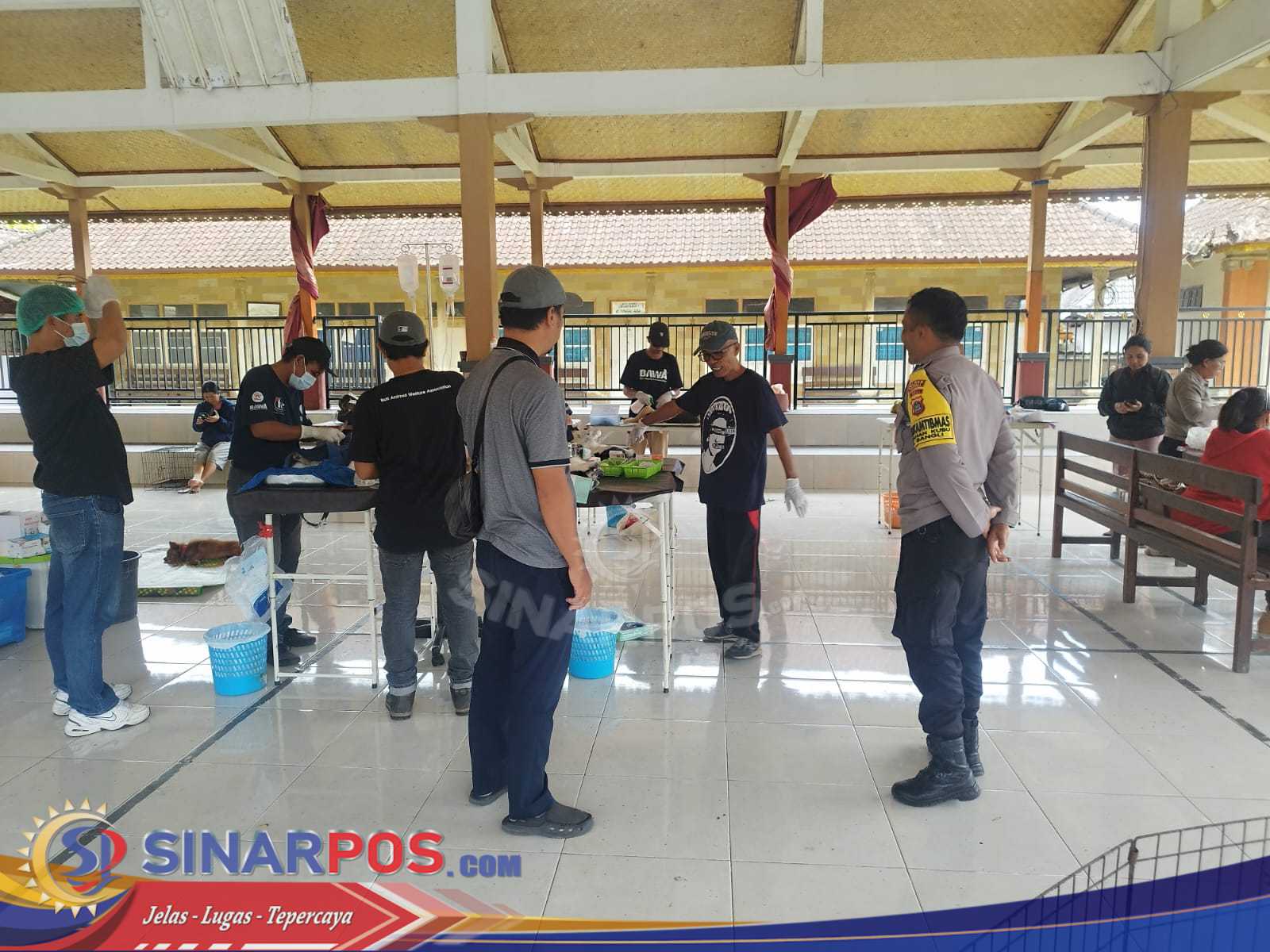 Bhabinkamtibmas Kelurahan Kubu Lakukan Pengawasan Vaksinasi & Sterilisasi Hewan Peliharaan