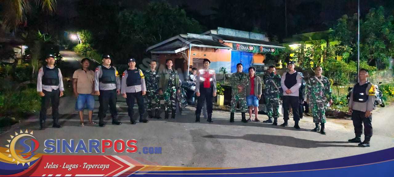 Kodim 0424 Tanggamus Dan Polsek Sumberejo Gelar Patroli Gabungan Cegah Gangguan Kamtibmas