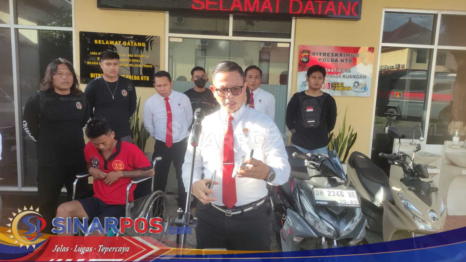 Dua Pelaku Curas Terhadap WNA di Jalur Pantai Pink Ditangkap Tim Puma Polda NTB