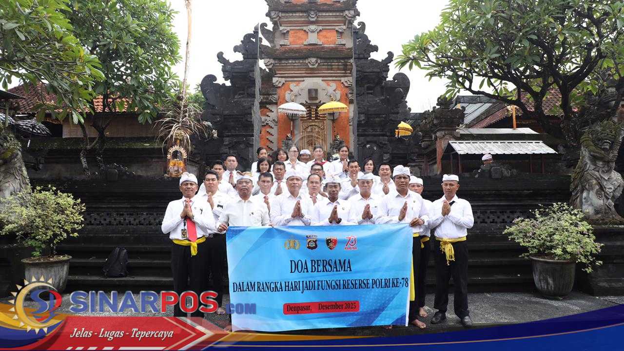 Hut Reserse Polri ke-78, Umat Hindu Polda Bali menggelar Doa Bersama