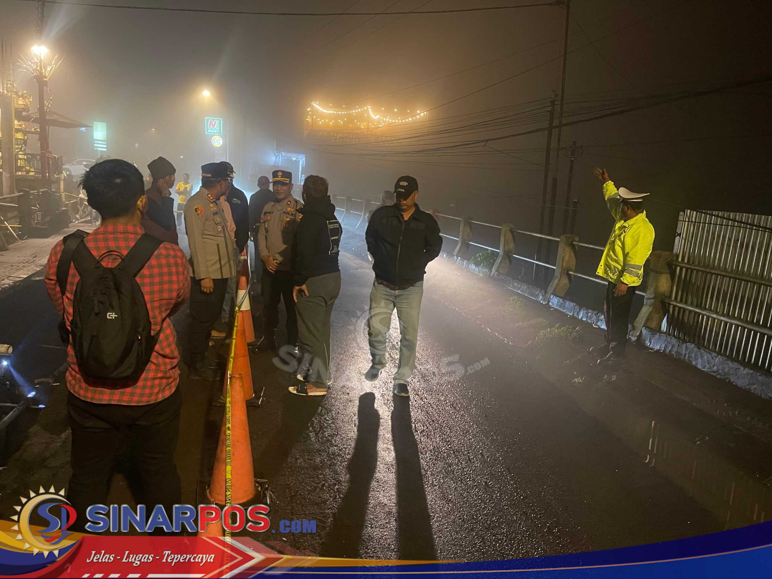 Kapolres Bangli AKBP James I.S. Rajagukguk Tinjau Langsung Lokasi Jalan Jebol di Jalur Utama Penelokan–Kintamani