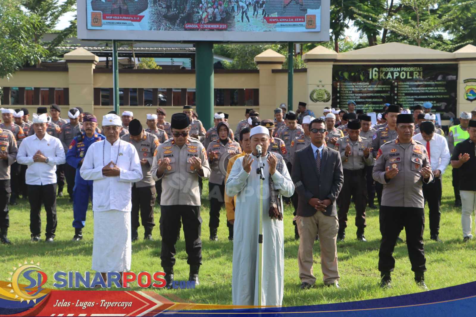 Polres Lombok Utara Gelar Doa Bersama Lintas Agama untuk Korban Bencana di Aceh, Sumbar, dan Sumut