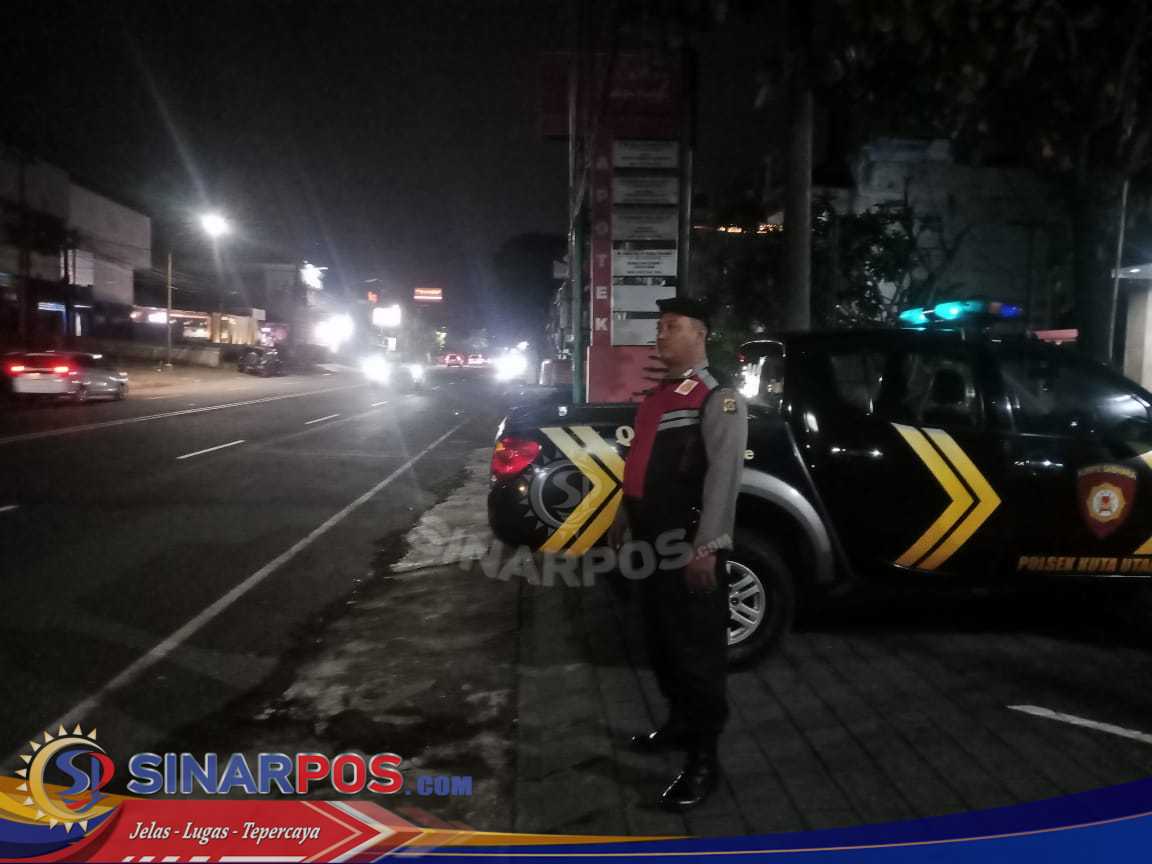 Jalan Gatsu Barat Aman Ini Yang Di Lakukan Unit Samapta Polsek Kuta Utara