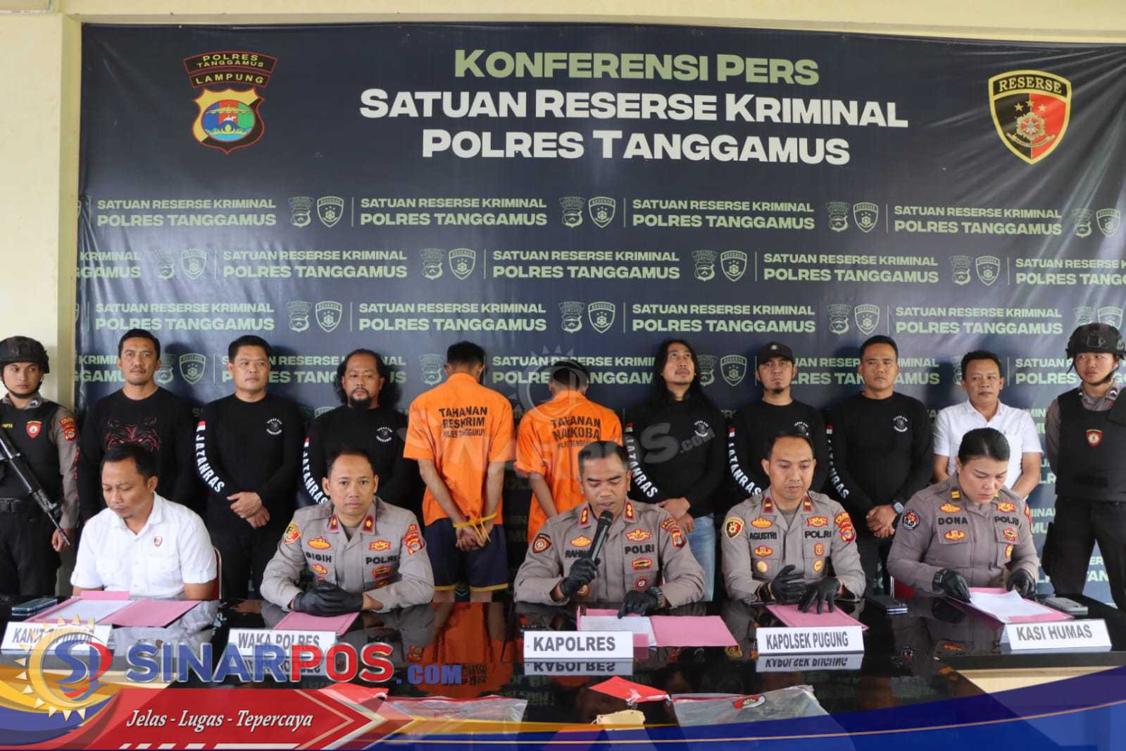 Polres Tanggamus Tetapkan Dua Tersangka Curas Disertai Pembunuhan di Pugung