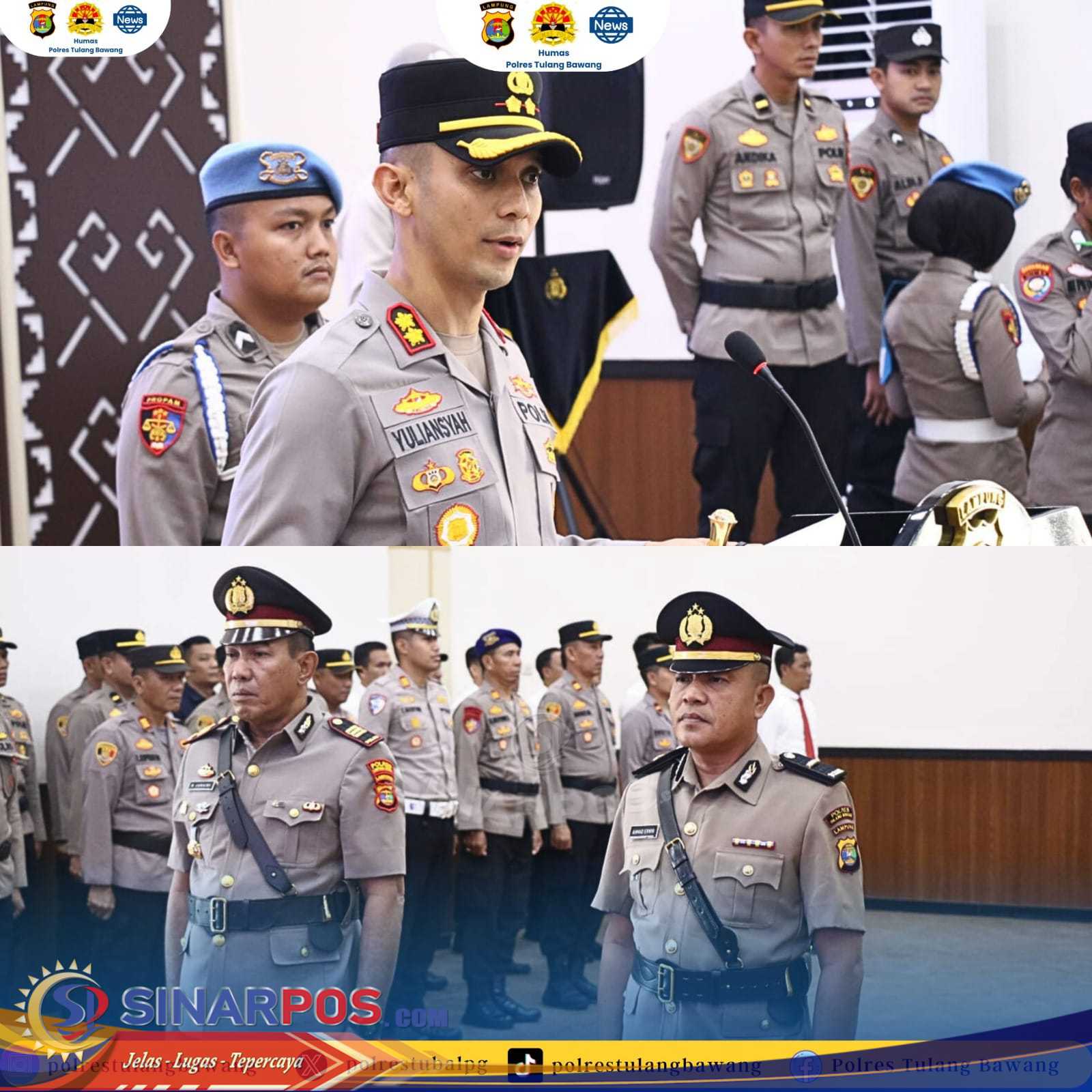 Kapolres Tulang Bawang Pimpin Sertijab Kasi Was, Wujudkan Polri yang Bersih dan Akuntabel