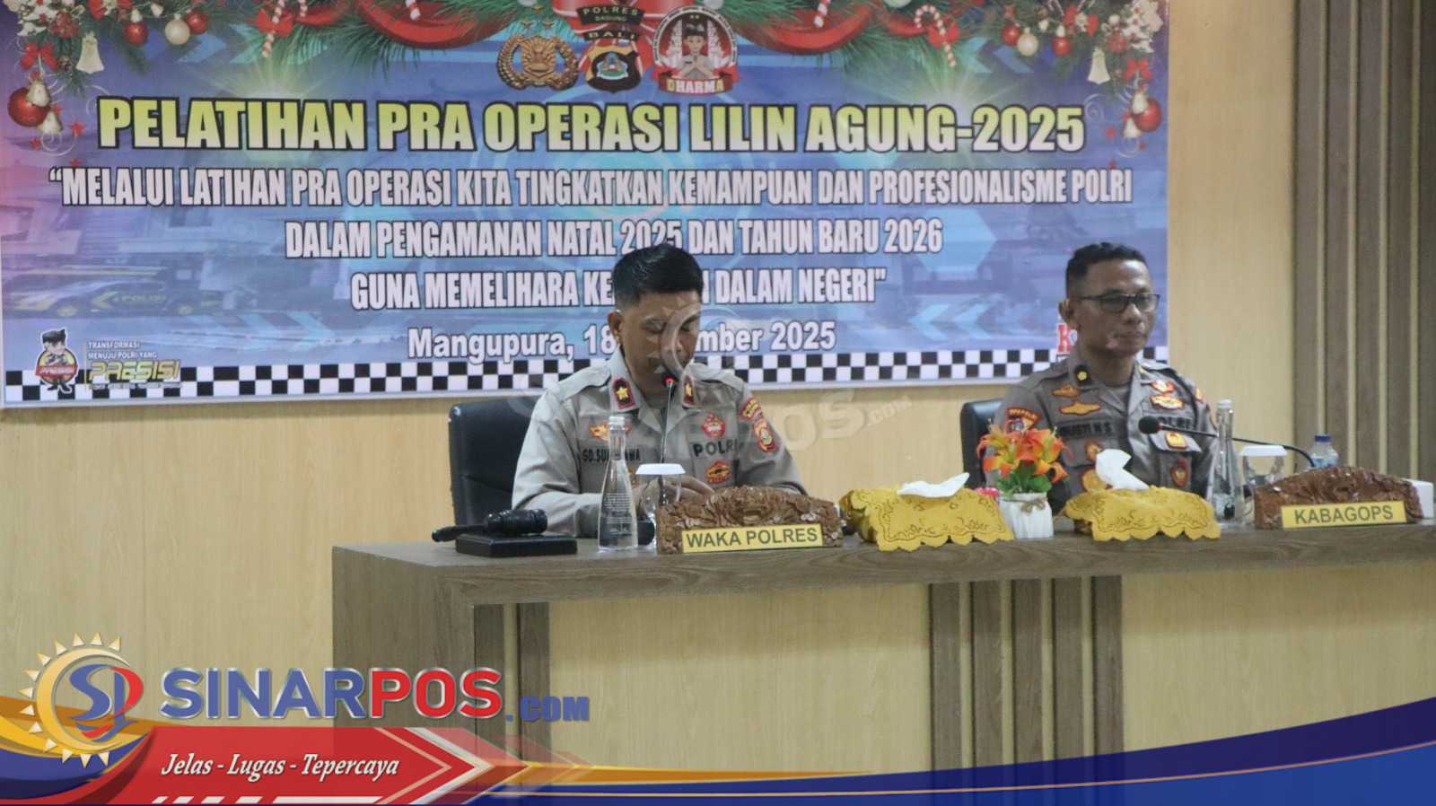 Polres Badung Gelar Pelatihan Pra Ops Lilin Agung 2025, Siap Amankan Nataru