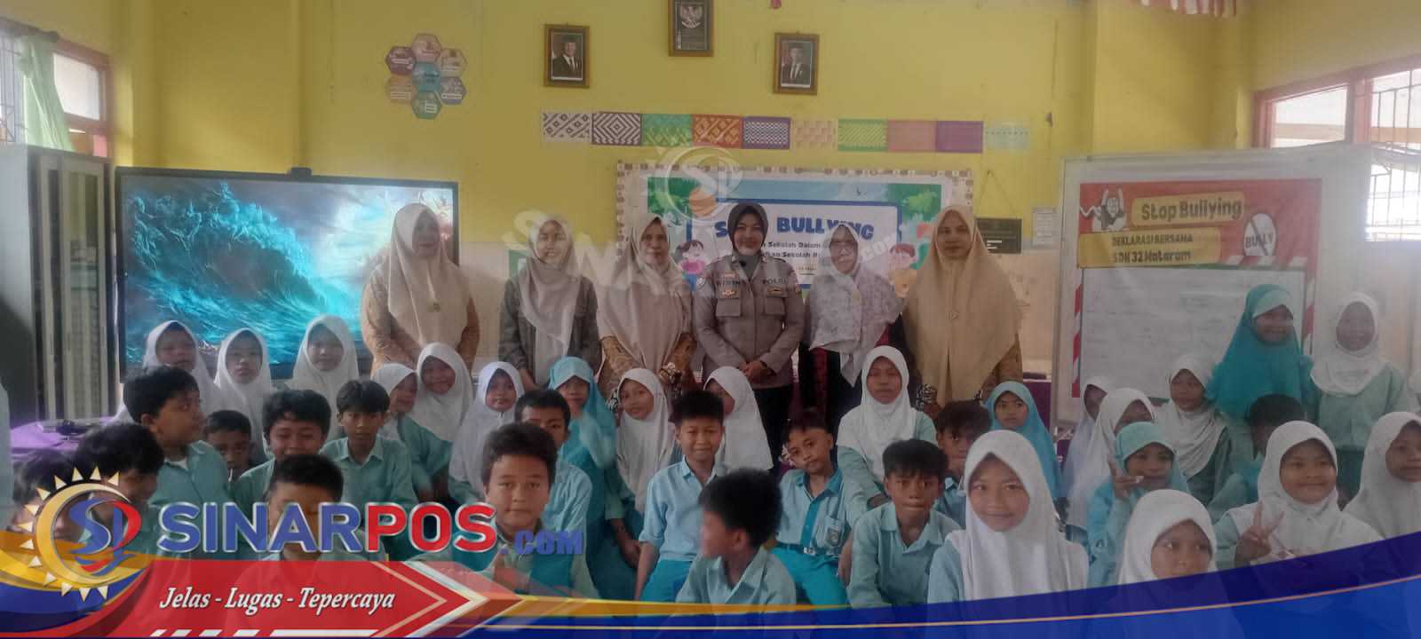 Polda NTB Edukasi Pelajar SD tentang Bahaya Bullying dan Narkoba Polda NTB Edukasi Pelajar SD tentang Bahaya Bullying dan Narkoba