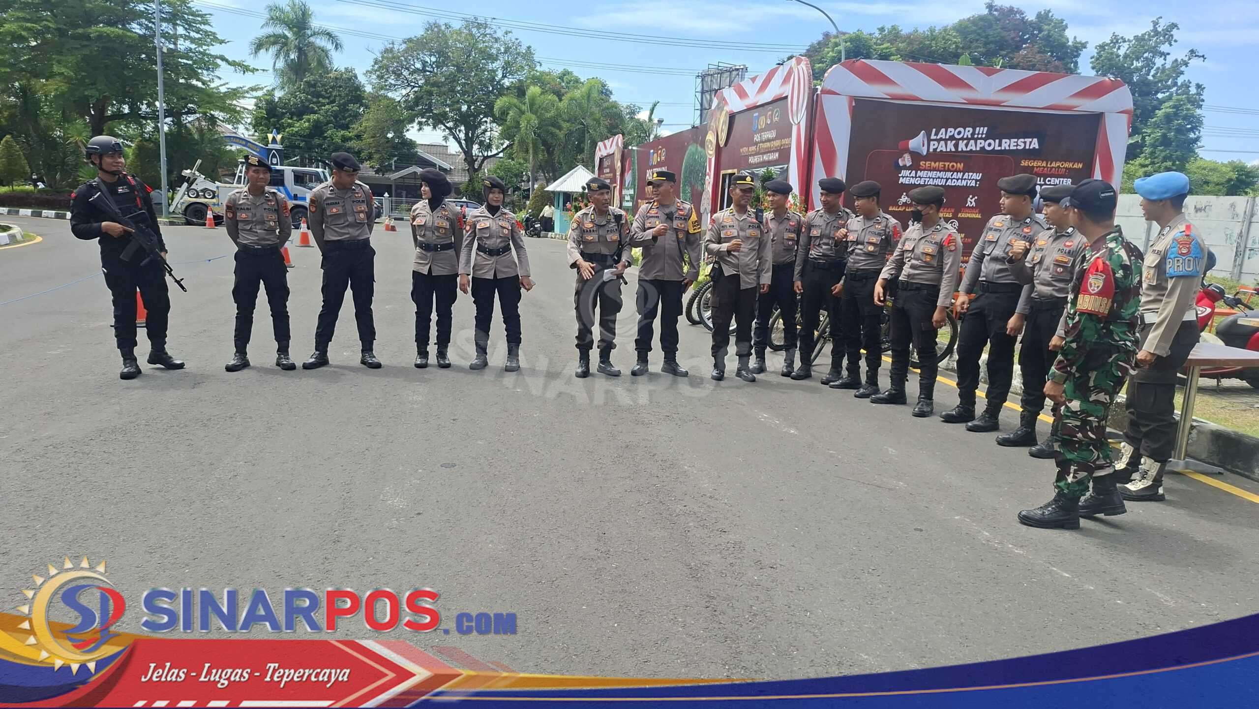 Pasar Mandalika dan Epicentrum Mall Dijaga Ketat Selama Operasi Lilin Rinjani