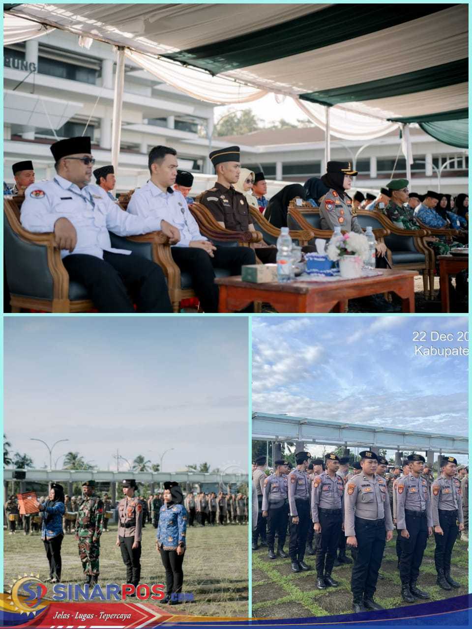 Polres Pesisir Barat Hadiri Upacara Hari Bela Negara dan Hari Ibu di Pemda Pesisir Barat