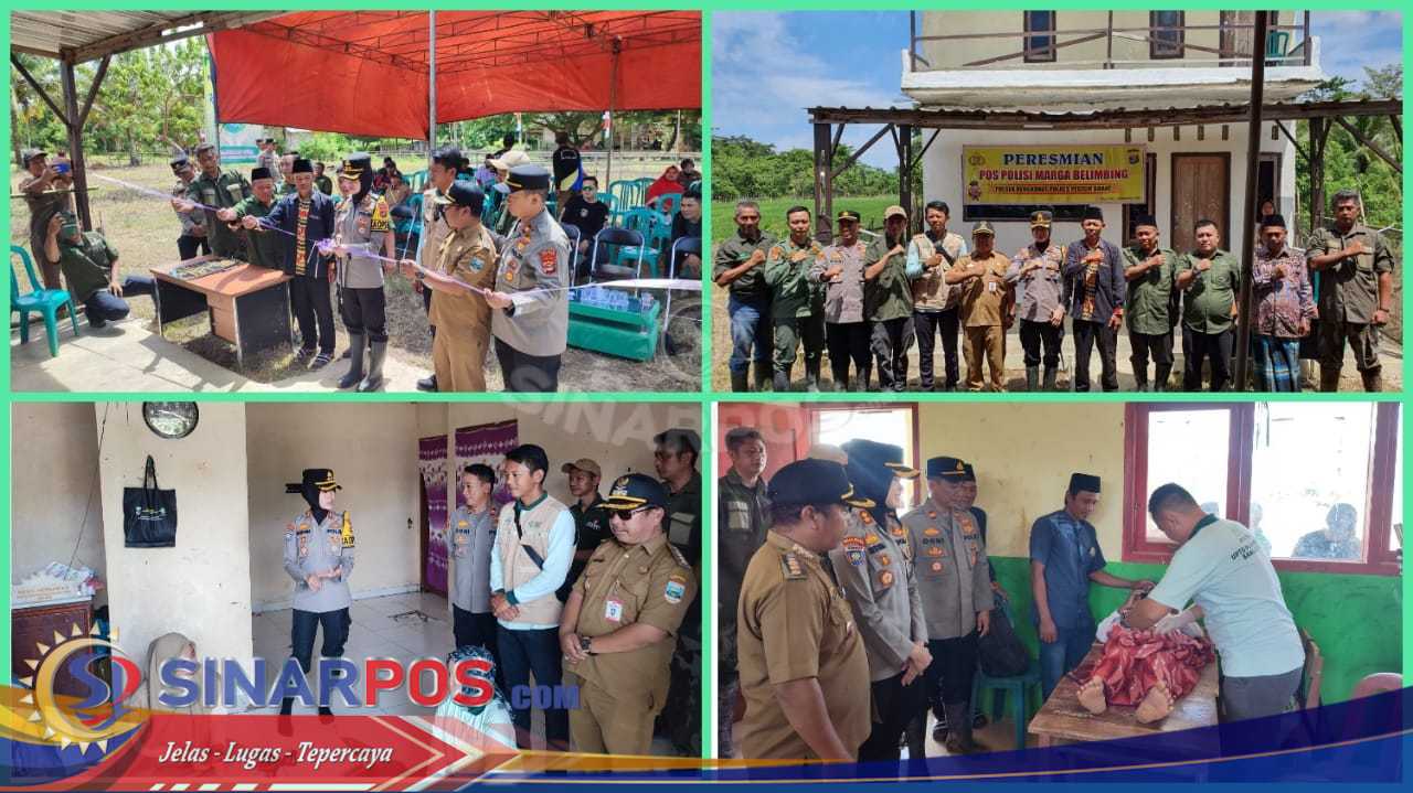 Kapolres Pesisir Barat Pimpin Peresmian Pos Polisi Marga Belimbing serta Kegiatan Pengecekan Kesehatan dan Sunat Gratis