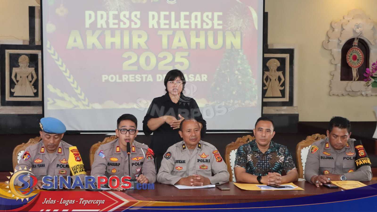 Rilis Akhir Tahun 2025, Polresta Denpasar Catat Penurunan Kejahatan dan Laka Lantas