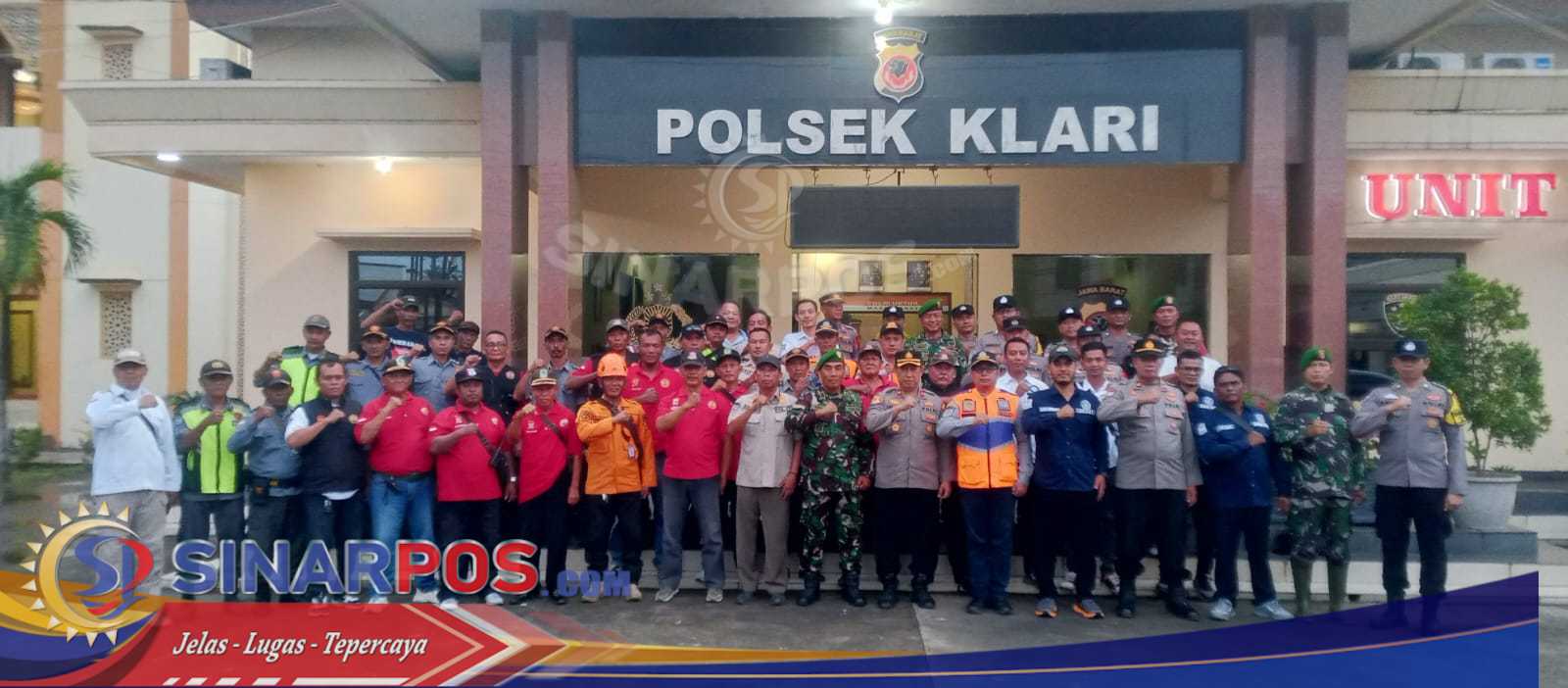 Polsek Klari Gelar Apel Gabungan Pengamanan Malam Tahun Baru 2026