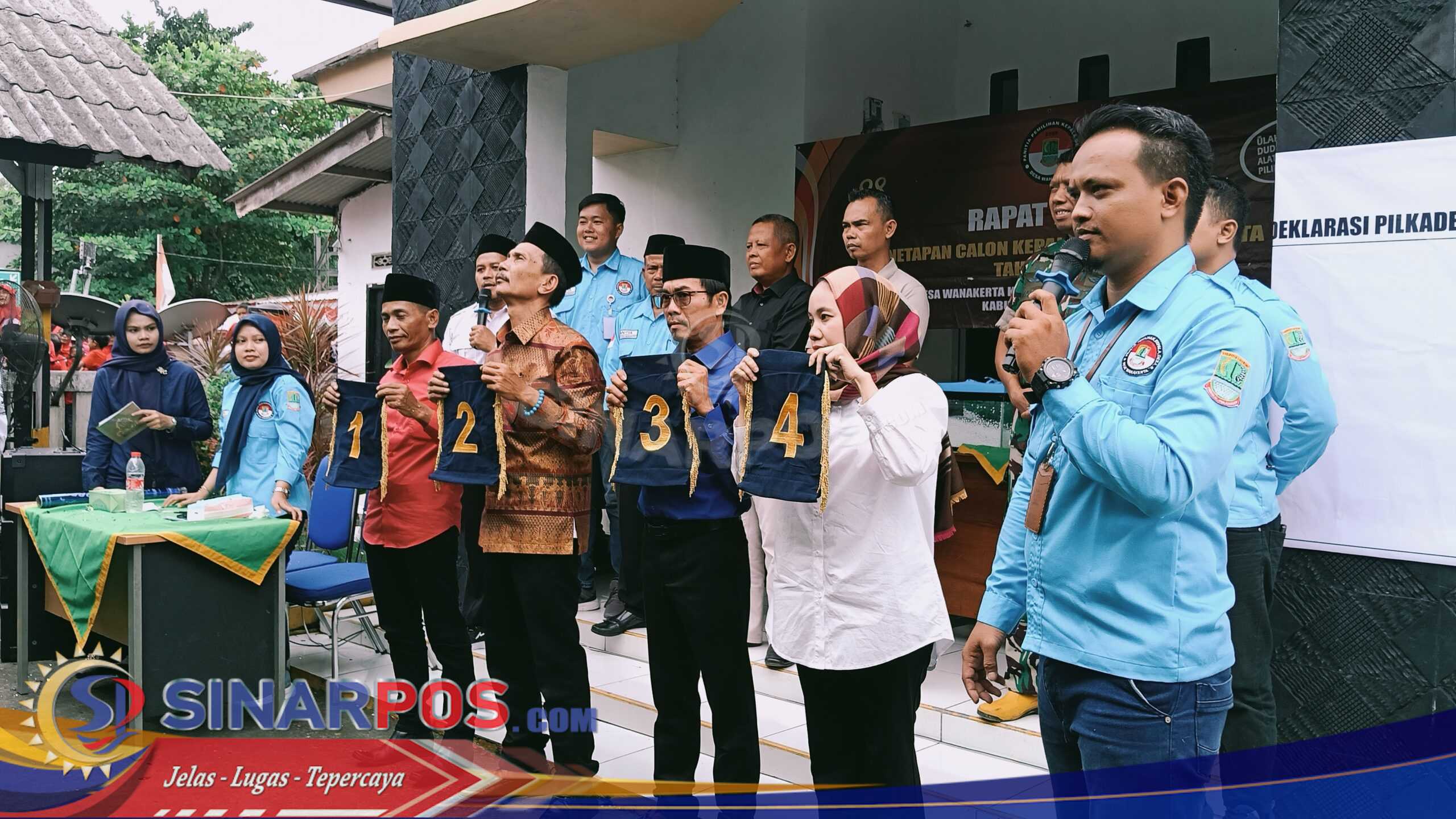 Rapat Pleno Pengundian Nomor Urut Calon Kepala Desa Wanakerta Berlangsung Aman dan Kondusif