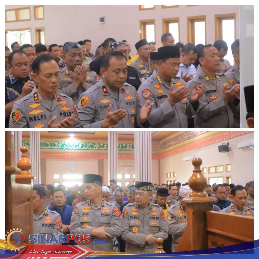 Shalat Gaib Dan Doa Bersama Polda Lampung Untuk Korban Bencana Alam