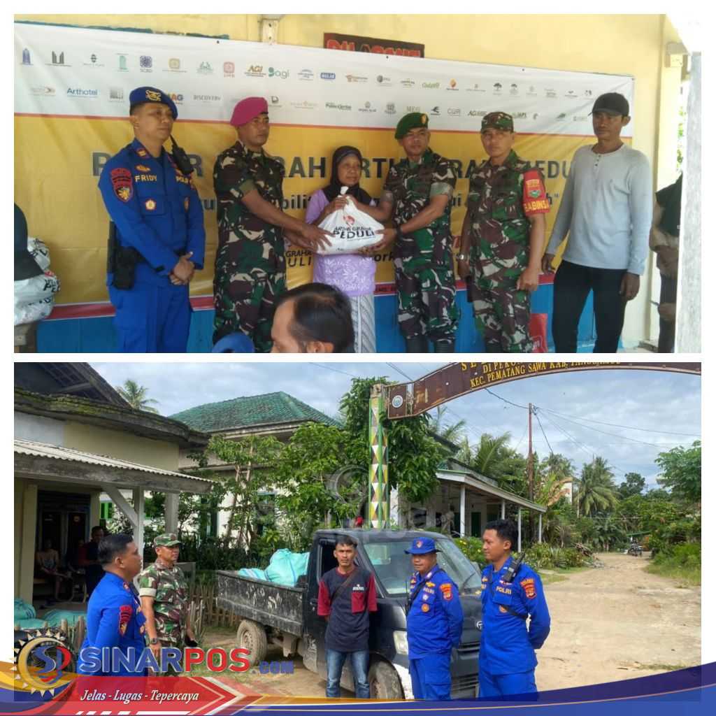Polres Tanggamus Kawal Distribusi Bahan Pokok Pasar Murah Artha Graha Peduli di Pekon 3T Pematang Sawa