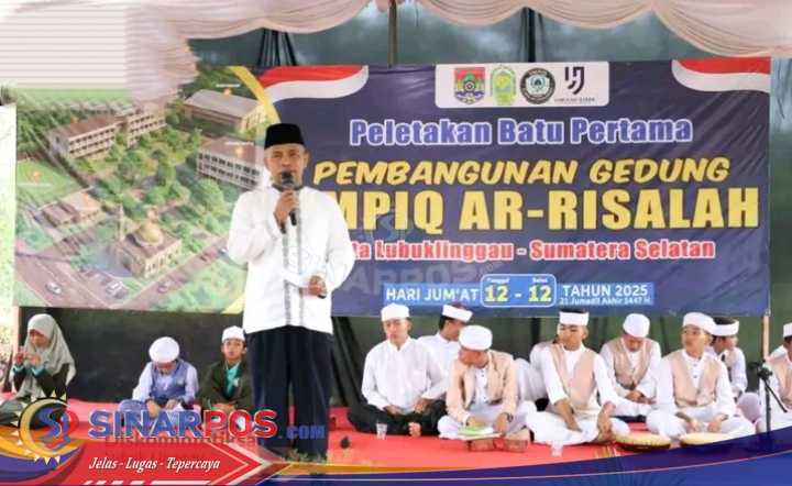 Staf Ahli I Letakkan Batu Pertama Pembangunan SMPIQ AR-RISALAH