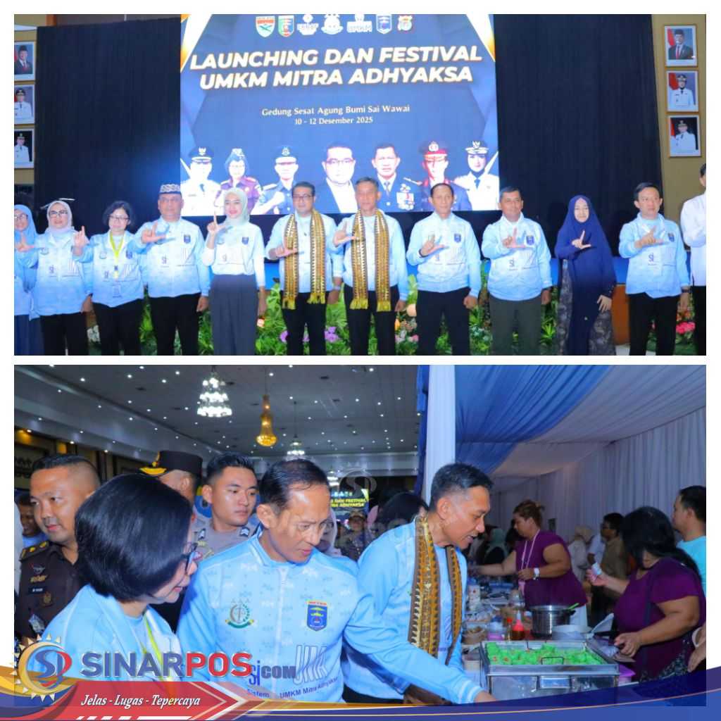 Kapolda Lampung Hadiri Launching dan Festival UMKM Mitra Adhyaksa, Perkuat Sinergi Dukung Ekonomi Kreatif