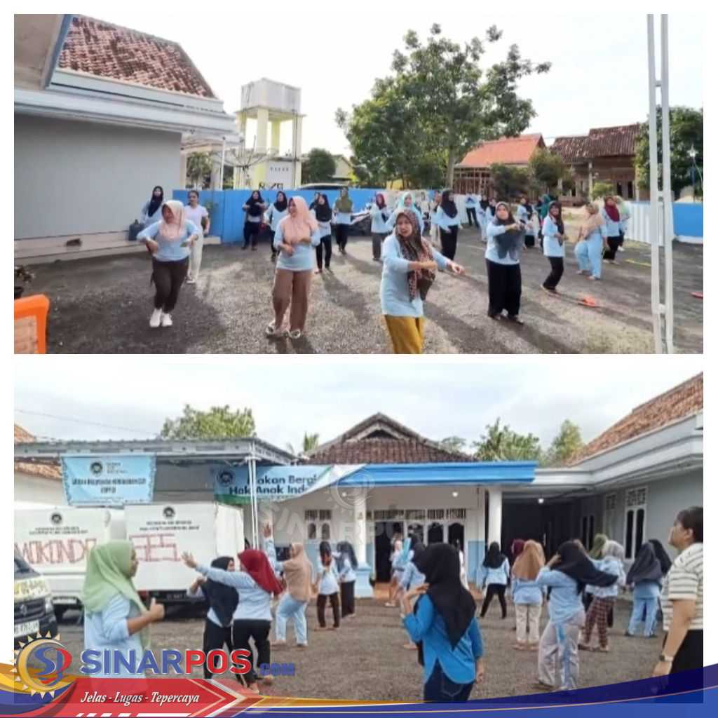 Senam Sehat Warnai SPPG Agung Jaya Kecamatan Way Kenanga