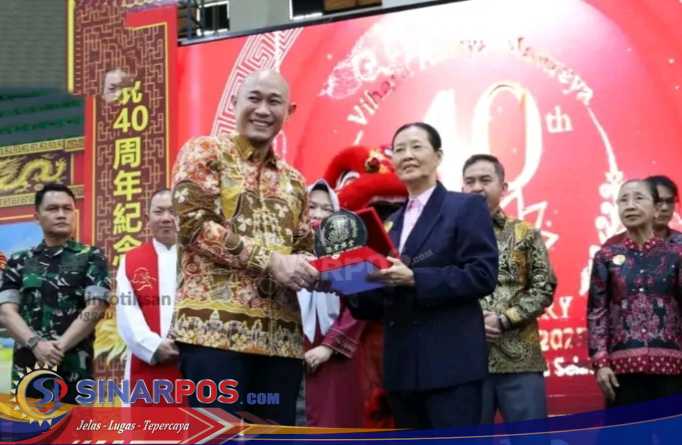 Wali Kota Lubuk Linggau Hadiri Anniversary ke-40 Vihara Aditya Maitreya